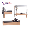 Best wood pilates trapeze pilates cadillac reformer with stainless steel half trapeze