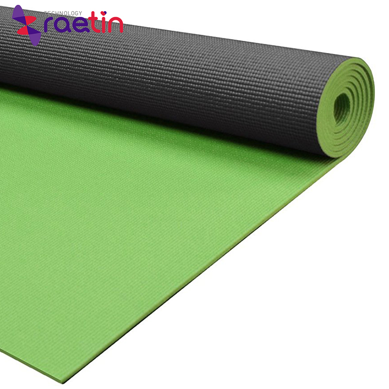 Hot alignment Line natural tree pu rubber material yoga pilates mat with position