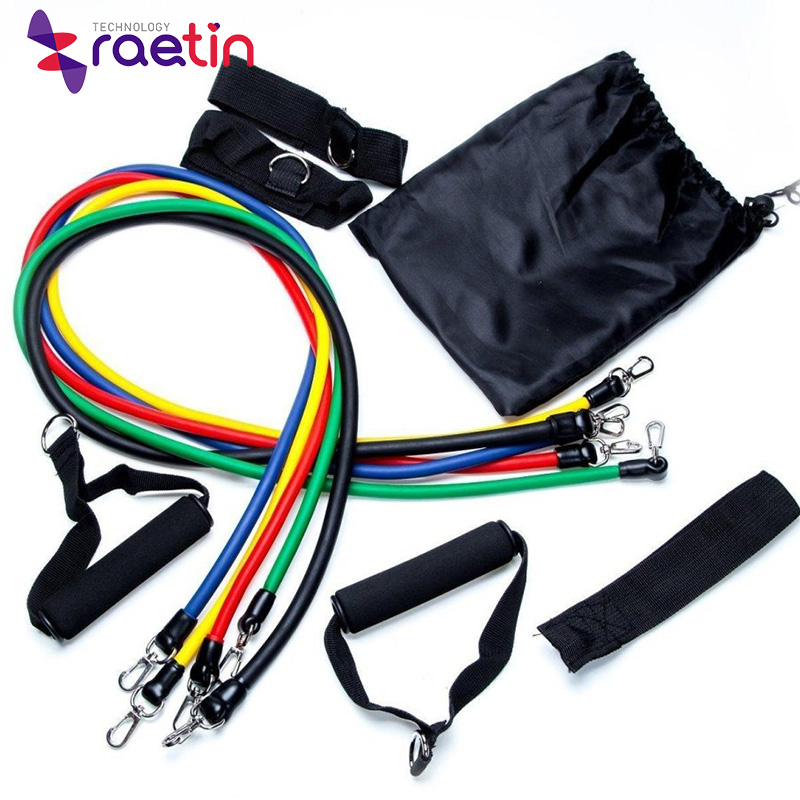 Natural Latex Resistance Exercise Strap with band pilates