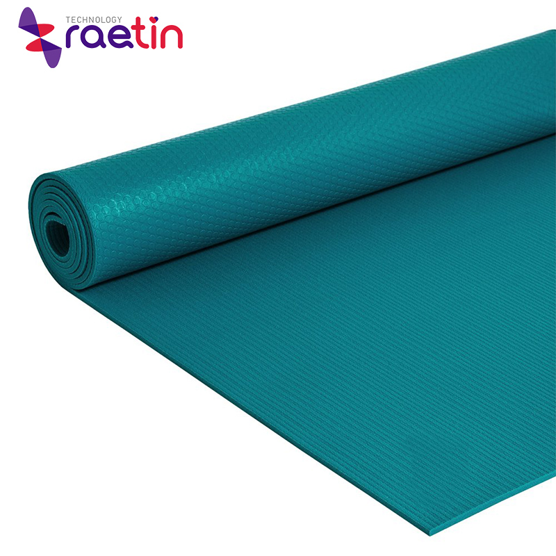 Hot alignment Line natural tree pu rubber material yoga pilates mat with position
