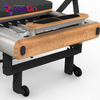pilates reformer with beech wooden and stainless steel
