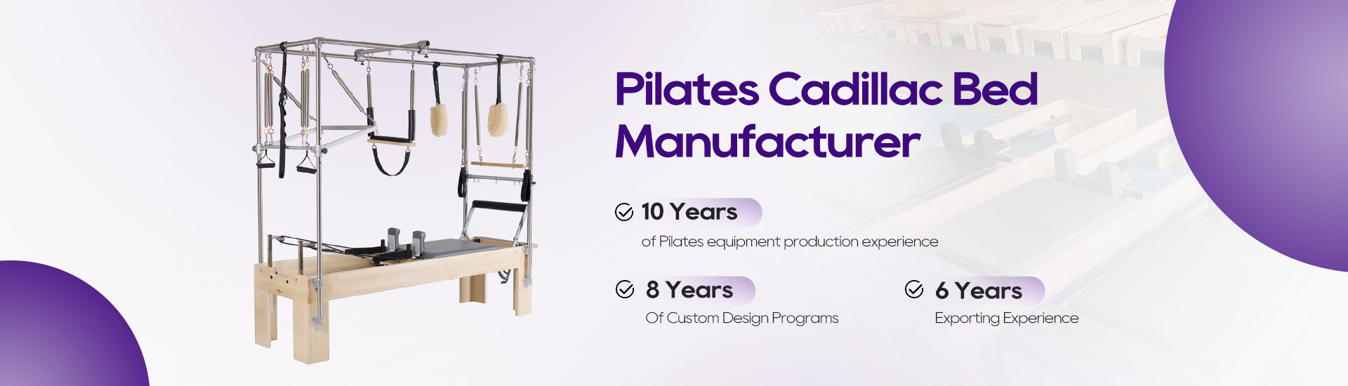 Pilates Cadillac Bed banner