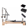 Foldable Pilates Reformer with Tower Compact and Versatile