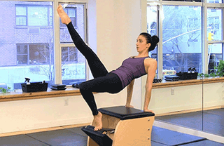 Pilates chair for core strengthening