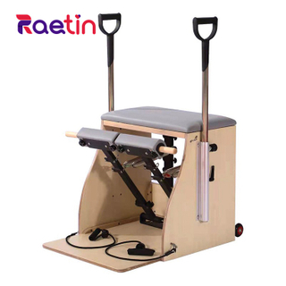 Deluxe Pilates Reformer with integrated chair functionality