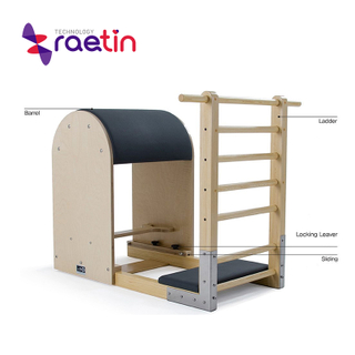Exercise and Stretching with the Pilates Wooden Ladder Bucket