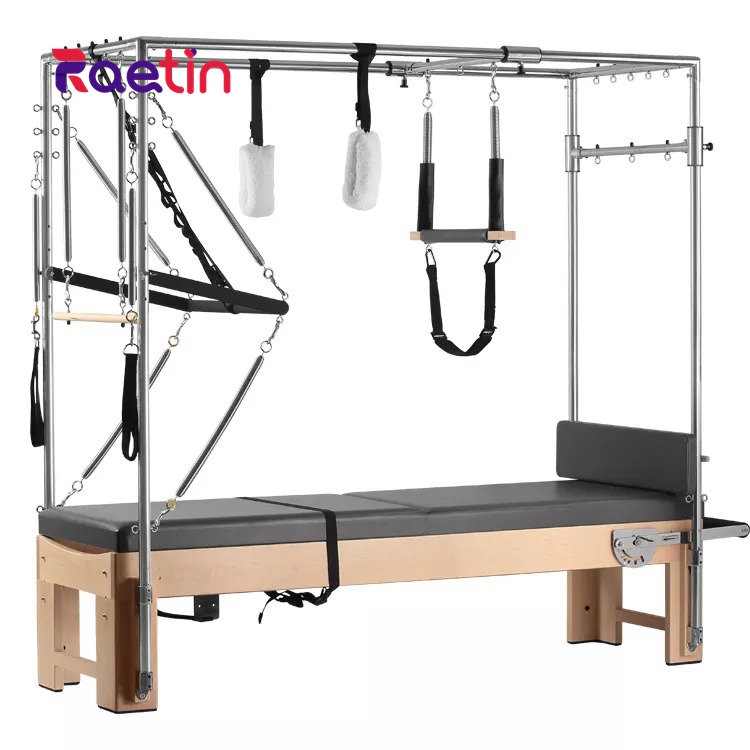 Pilates Trapeze Bed Integration with Cadillac Design