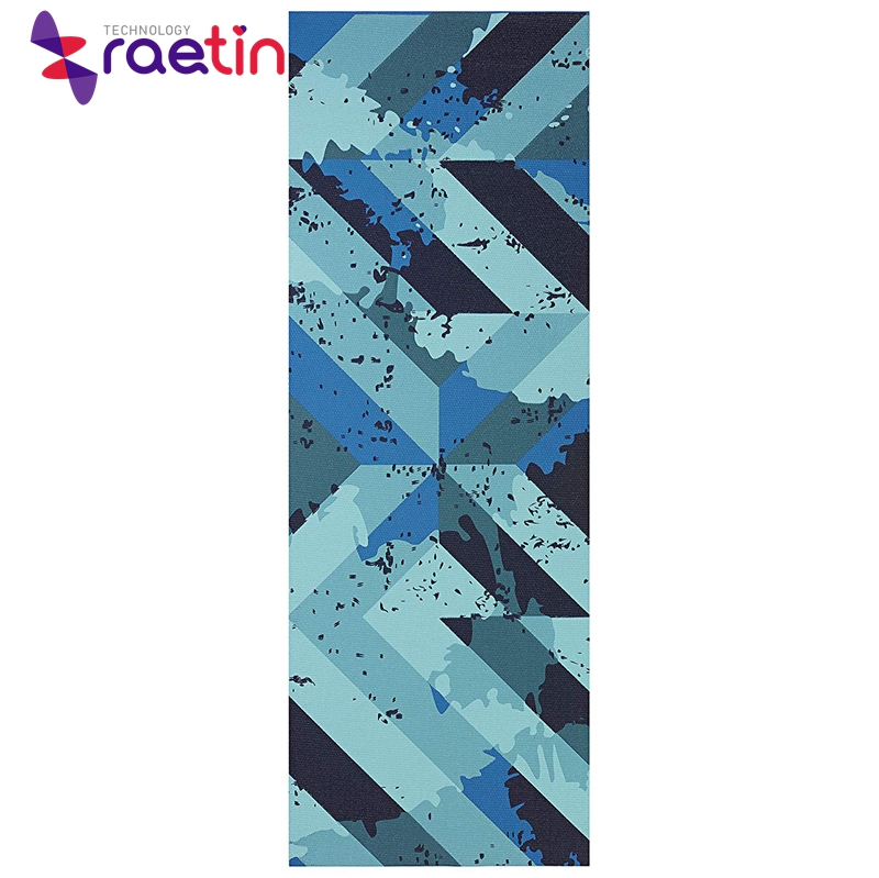 Pilates folding non slip organic natural full color custom printed harmony yoga mat