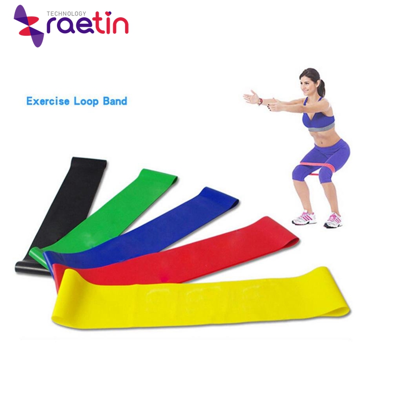 Colored Yoga Pilates Latex Resistance Band