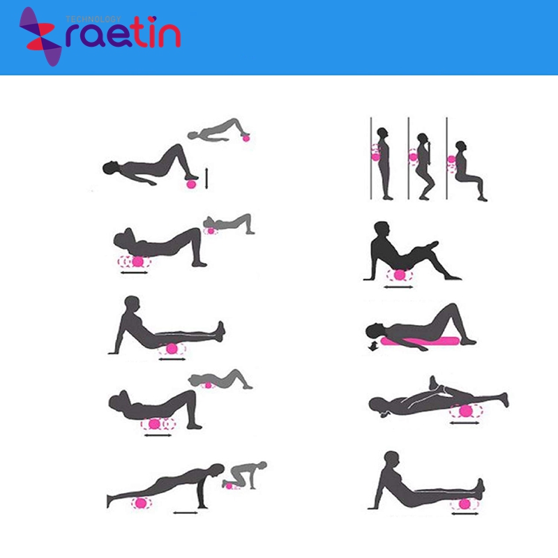 Custom Logo Yoga Pilates Foam Roller Trigger Point Home Gym Exercises Physio Gym Massage Roller