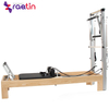 Pilates wood reformer with half trapeze bed