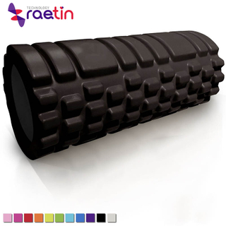 Many different size black foam roller for pilates yoga gym