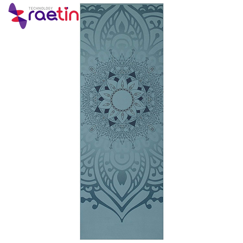 Health and Fitness Printed Gym Floor Mats Non Slip Long Yoga Mat for Exercise Yoga And Pilates