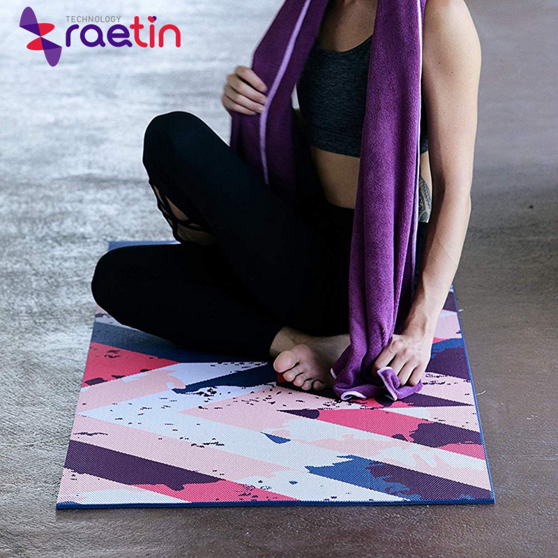 Custom promotional items sale colorful ultra thin yoga mat 